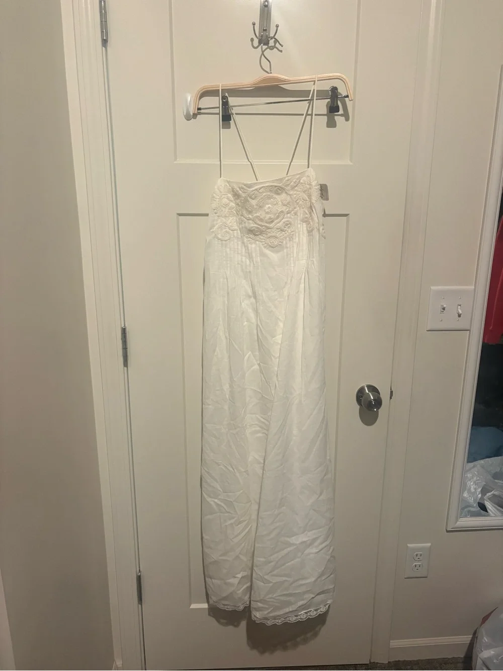 Free People Sky Dancing Midi Dress Medium Ivory NWT
